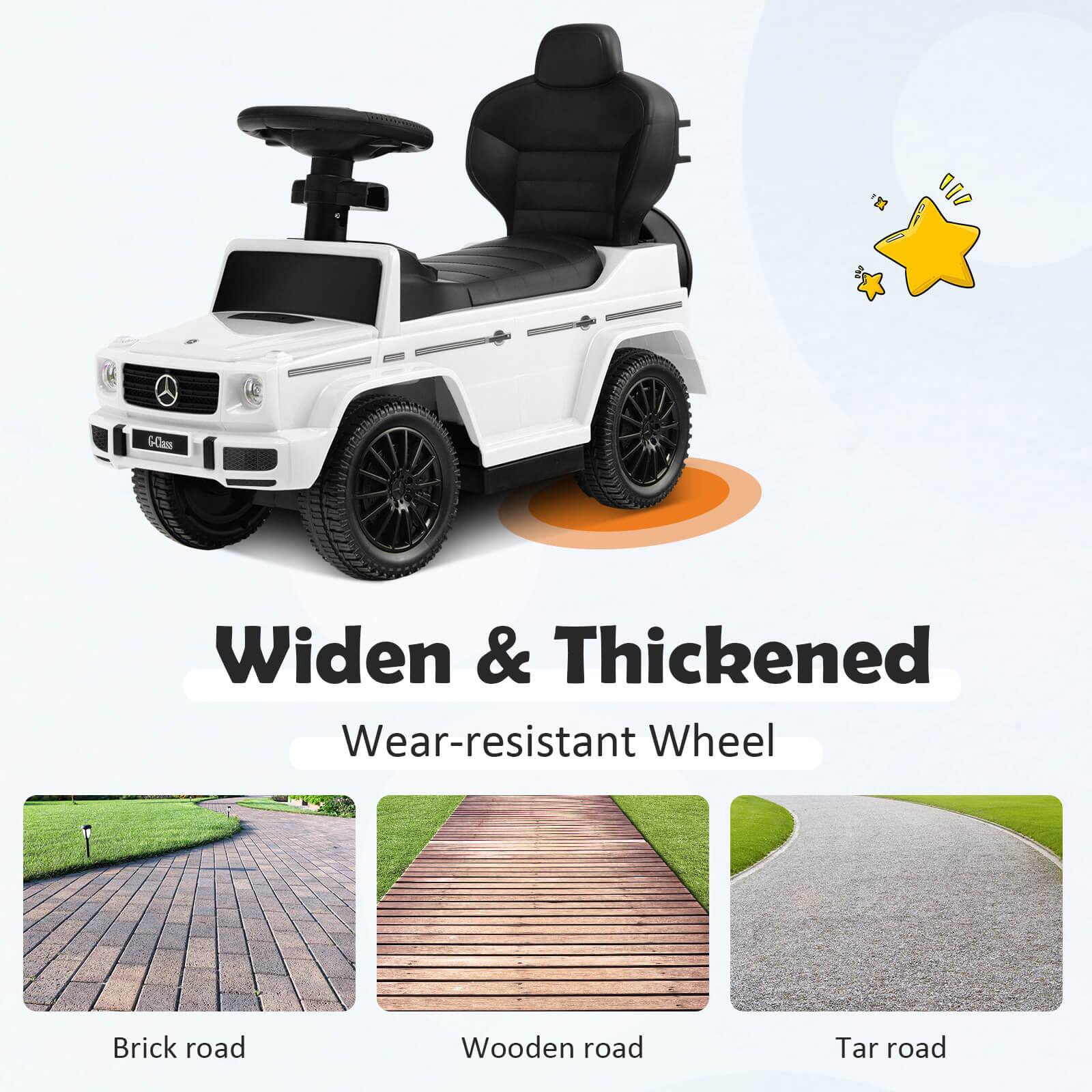 Widen & Thickened  
Wear-resistant Wheel  

Brick road  
Wooden road  
Tar road