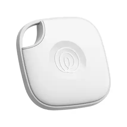 Front. Tile by Life360 - Life360 Tile Bluetooth Tracker, Keys Finder and Item Locator. iOS and Android Compatible. 1-Pack - White.