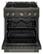 Alt View 2. KitchenAid - 4.1 Cu. Ft Commercial Gas Range with No Preheat Air Fry Mode and 4 Burner - Black Ore.