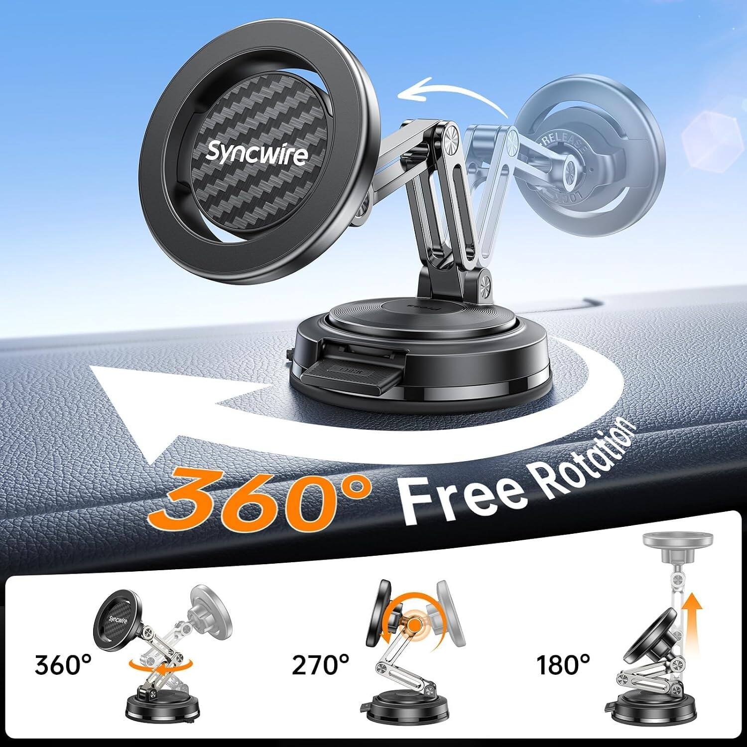 Syncwire  
RELEAS  
360 Free Rotation  
Syncwire  
360  
270  
180