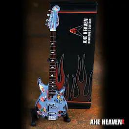 Michael Anthony - Axe Heaven Michael Anthony Yamaha Custom Rat Rod Mini Bass Guitar Replica - Collectibles - Multicolor