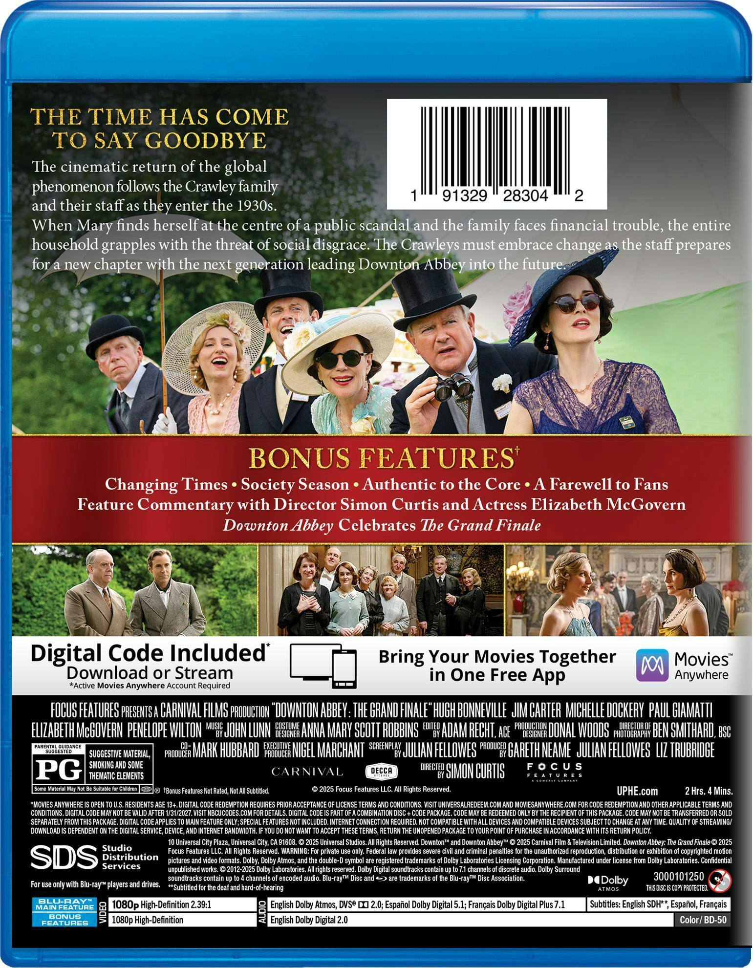 Back. Downton Abbey: The Grand Finale   - BLU-RAY.