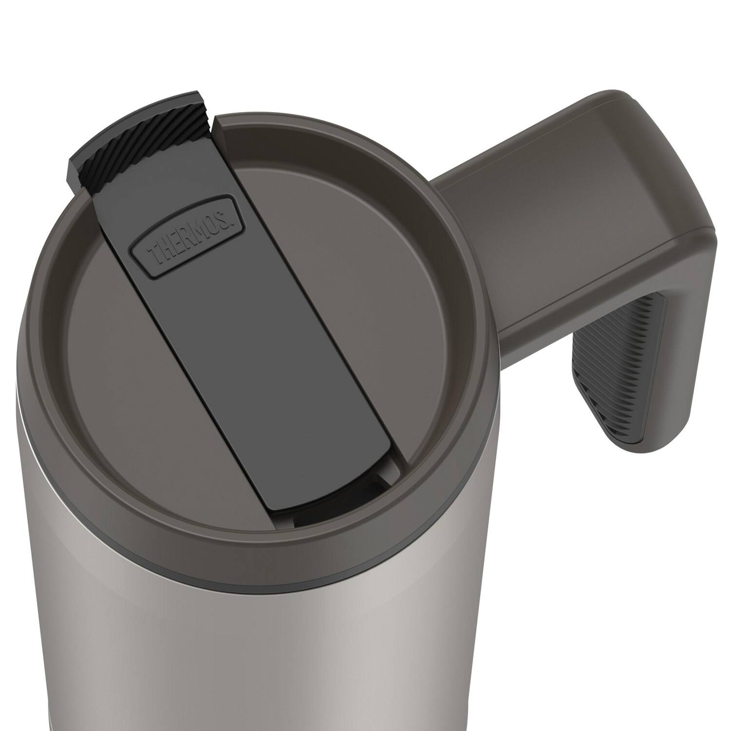 Alt View 8. Thermos - Thermos 18 oz. Alta Stainless Steel Mug - Matte Steel/Espresso Black - Matte Steel/Black.