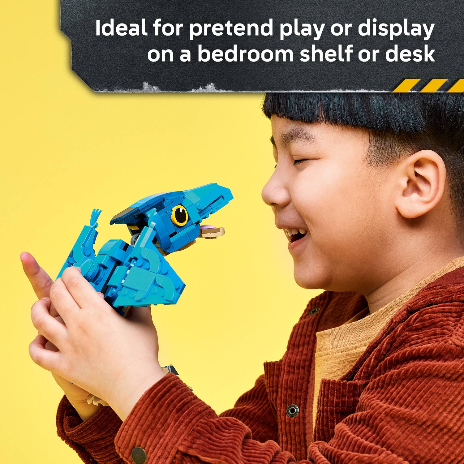 Ideal for pretend play or display on a bedroom shelf or desk