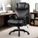 Front. Brick Attic - 500lbs Heavy Duty Executive Breathable Leather Office Chair with Adjustable High Back, Lumbar Support Swivel PC Chair - Black.