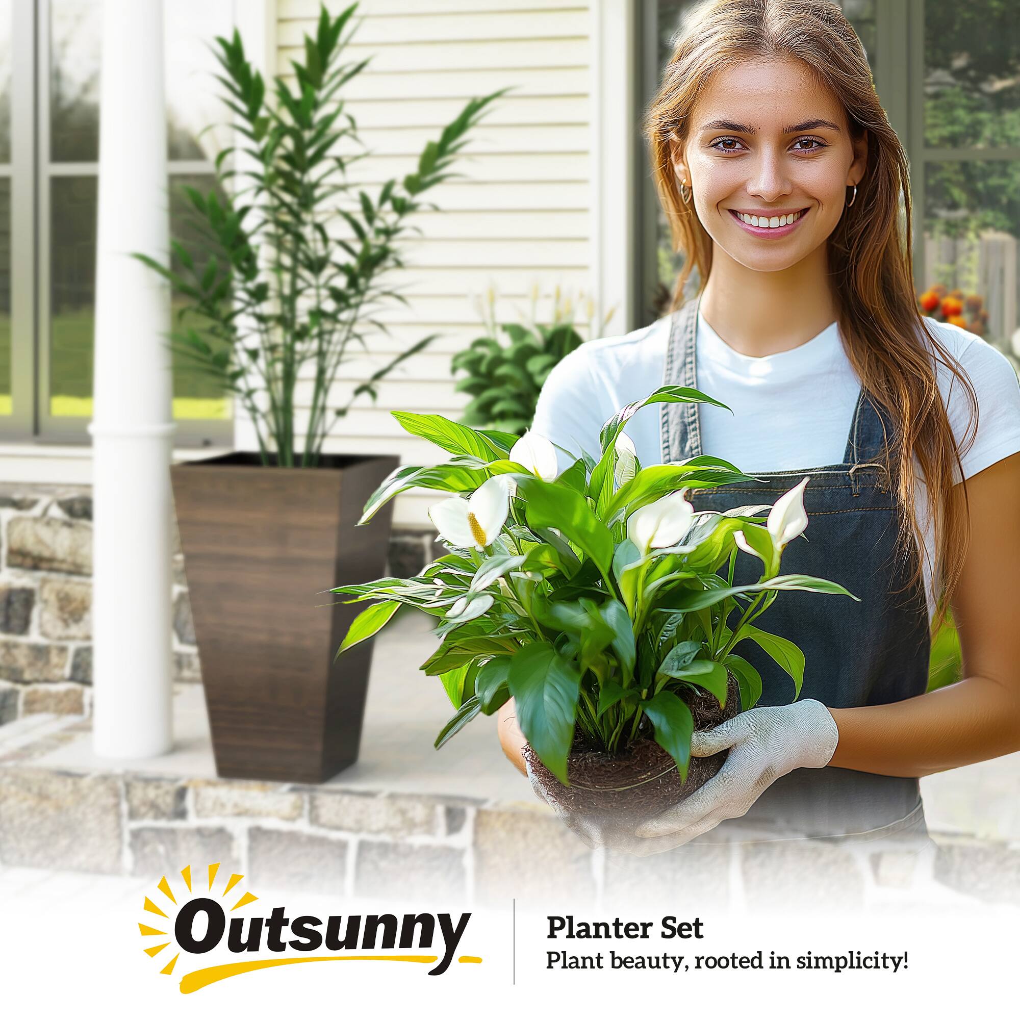 Outsunny Planter Set  
Plant beauty, rooted in simplicity!