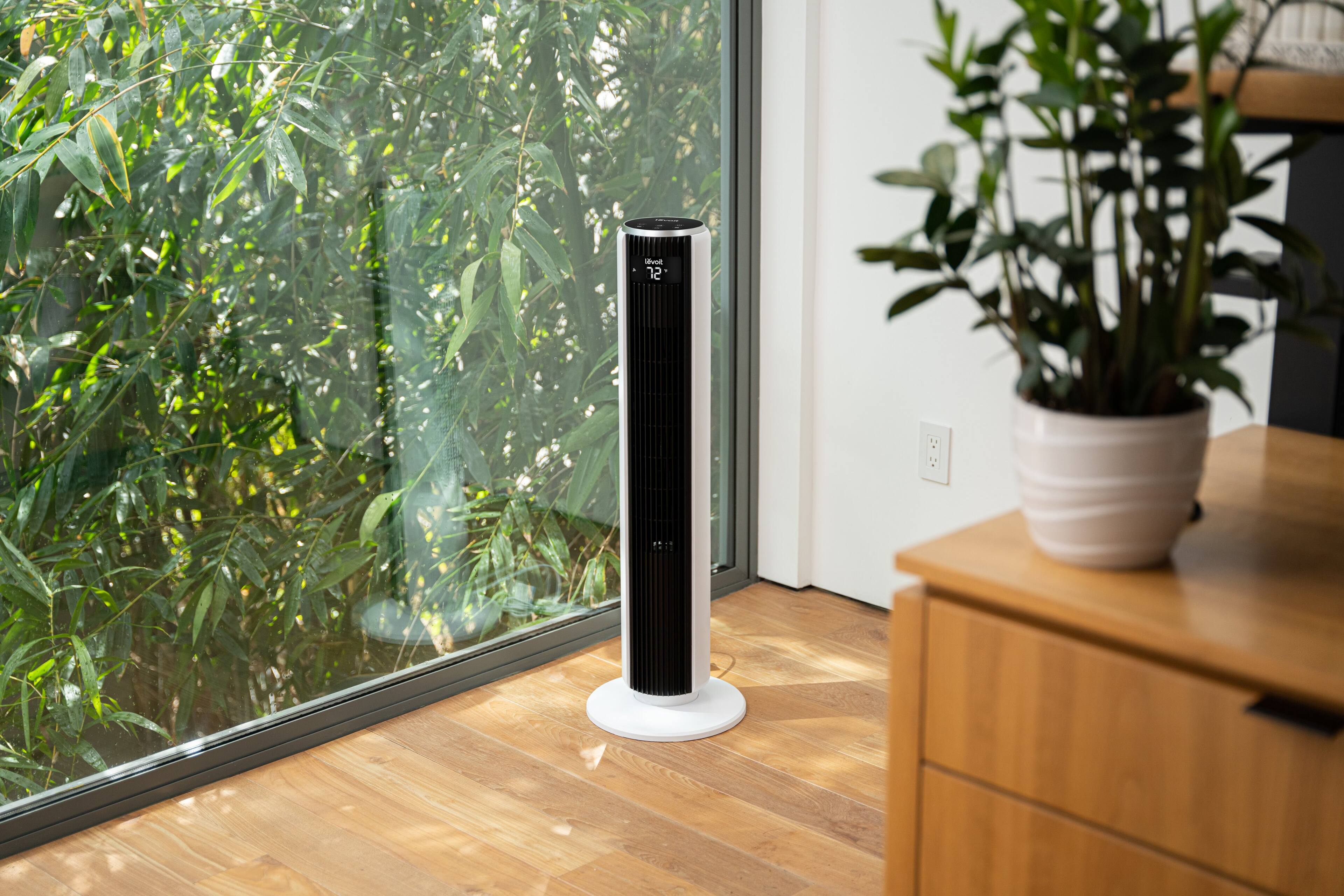 Alt View 16. Levoit - Classic 36-Inch Smart Tower Fan - Black.