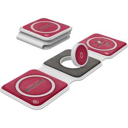 Keyscaper - Tampa Bay Buccaneers 3-in-1 Foldable Charger - White