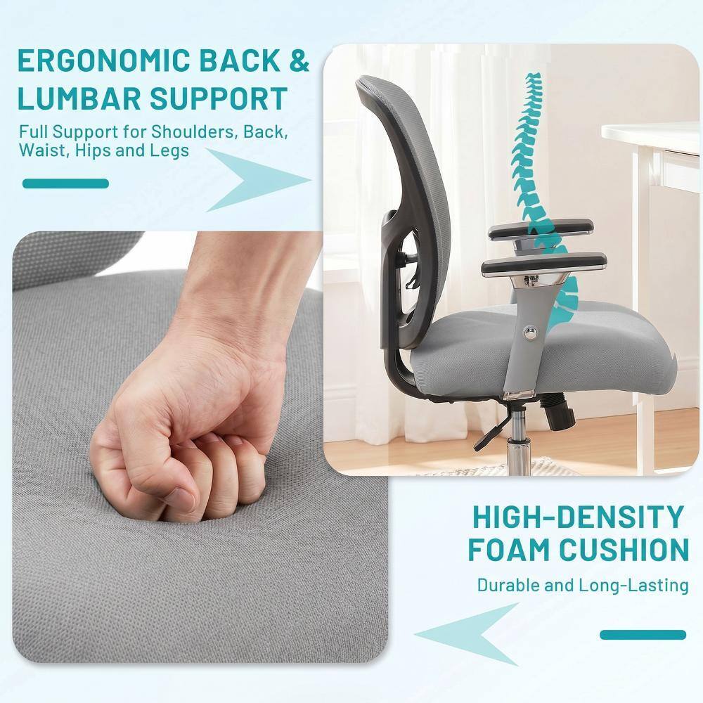 ERGONOMIC BACK & LUMBAR SUPPORT  
Full Support for Shoulders, Back, Waist, Hips and Legs  

HIGH-DENSITY FOAM CUSHION  
Durable and Long-Lasting