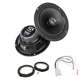 NVX - 2021-2024 Ford F-150 - 6.5-Inch E-Series Rear Speaker Upgrade Kit - Black