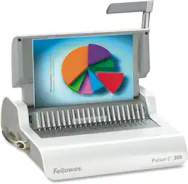 Fellowes - Refurbished Excellent - Pulsar 300 Comb Manuel Binding Machine - Silver