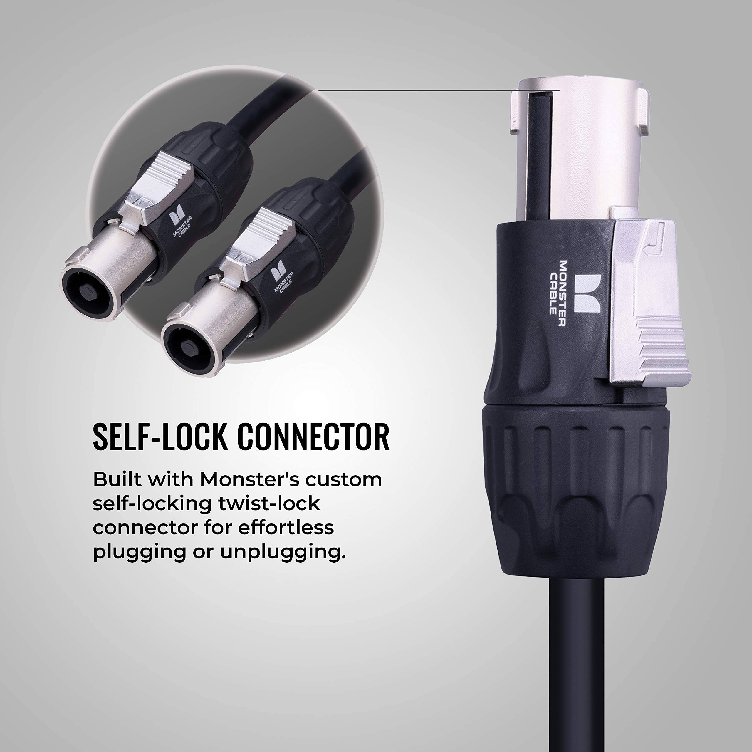 i CABLE MONSTER SELF-LOCK CONNECTOR

Built with Monster's custom self-locking twist-lock connector for effortless plugging or unplugging.