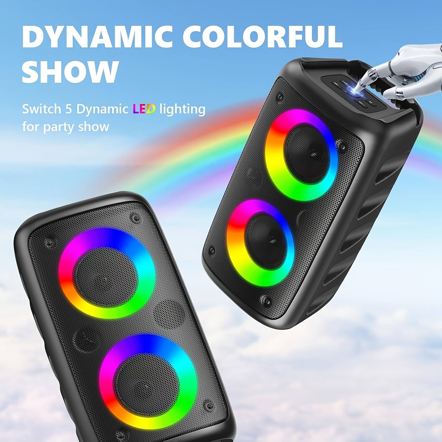 DYNAMIC COLORFUL SHOW  
Switch 5 Dynamic LED lighting for party show