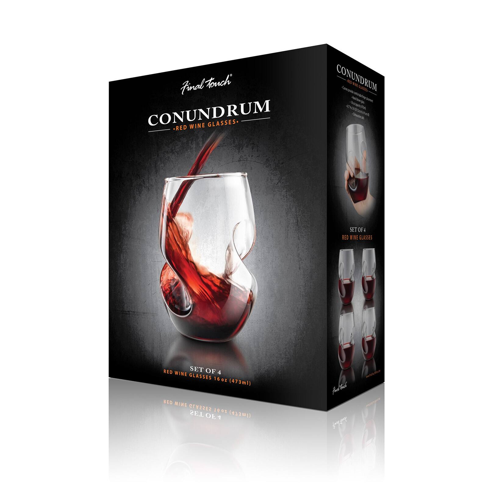 Final Touch CONUNDRUM .NET Partion.go WINE GLASS 47kcal Reant/Fil CONUNDRUM .RED WINE GLASSES. Posteria

SET OF 4 RED WINE GLASSES

RED SET OF 4 WINE GLASSES 16oz (473ml) RED GLASSES 10.91 SET OF (473ml)

And Food facebook