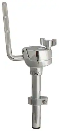 Front. Gibraltar Hardware - 12.7mm Clam Style L-Rod Tom Holder with Adjustable Round L-Rod, Gearless Tilter and 7/8" Down Tube for Custom Mounting.