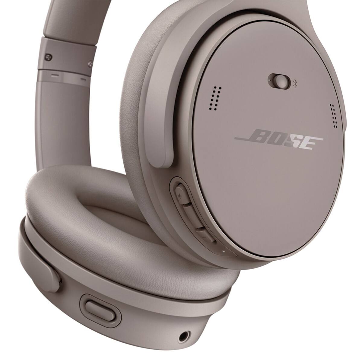 Alt View 7. Bose - Bose QuietComfort Wireless Noise Cancelling Over-Ear Headphones SANDSTONE.