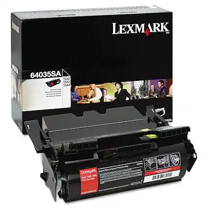 LEXMARK
64035SA
T640 T642 T644
One Print Cartridge
Un cartucho de impresión
Un cartucho d'impression
Un cartucho de impresão
LEXMARK
T640, T642, T644
Print Cartridge
Cartucho de impresión
Cartouche d'impression
Cartucho de impresão
64035SA
Return Program Print Cartridge
Programa de retorno de cartuchos
Programme de retour de cartouches
Programa de retorno de cartuchos