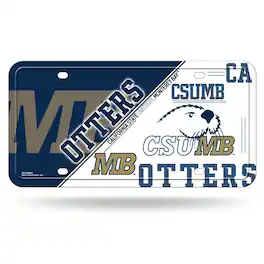 Rico Industries - Cal State Monterey Bay Otters 12x6 Metal License Plate Auto Tag - Multi