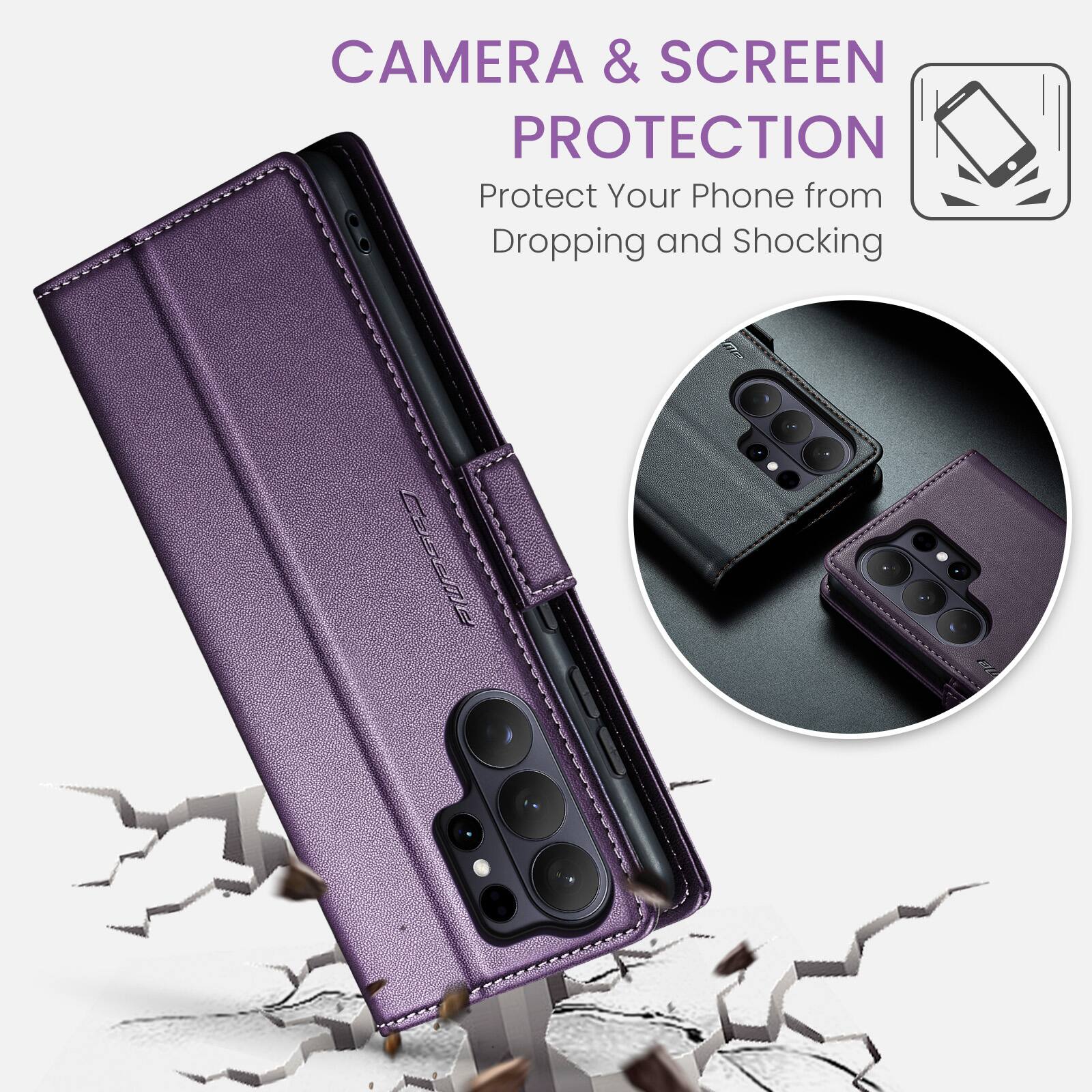 CAMERA & SCREEN PROTECTION  
Protect Your Phone from Dropping and Shocking