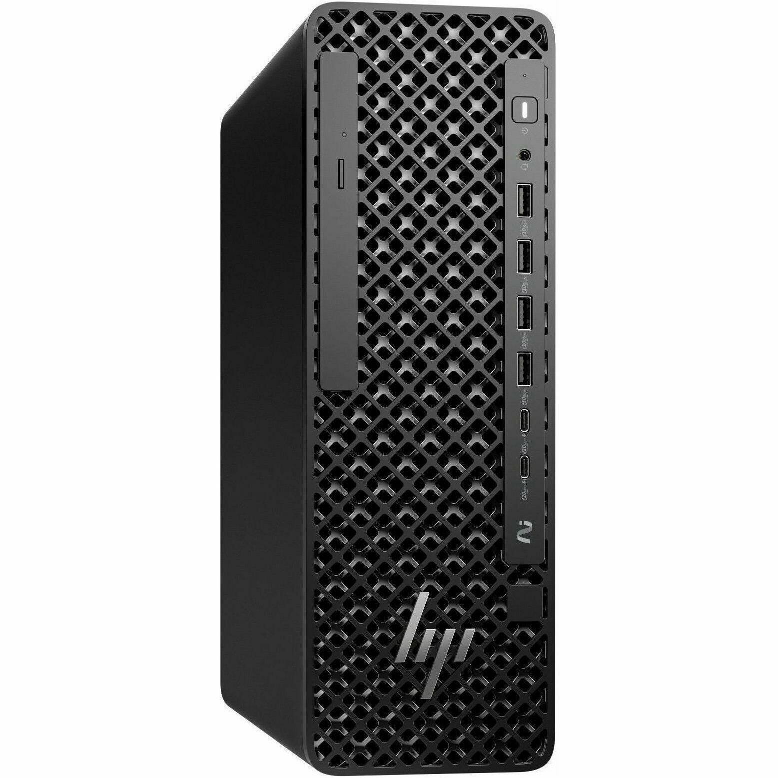 Alt View 5. HP - HP Z2 G1i Workstation - Intel Core Ultra 7 265 - 64 GB - 1 TB SSD - Small Form Factor - Black - Intel W880 Chip - Black.