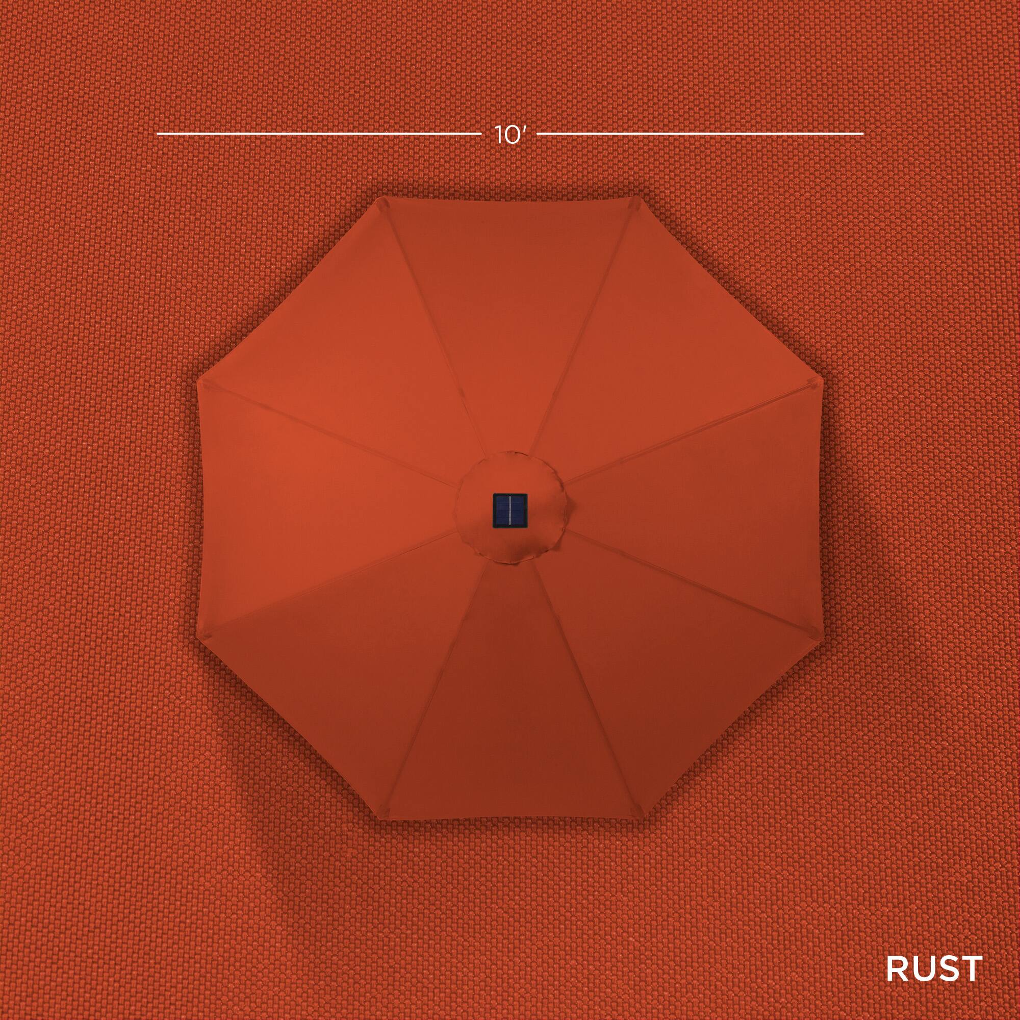 The text on the image is "10' RUST."