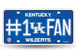 Rico Industries - Kentucky Wildcats #1 Fan Metal License Plate Auto Tag - Multi