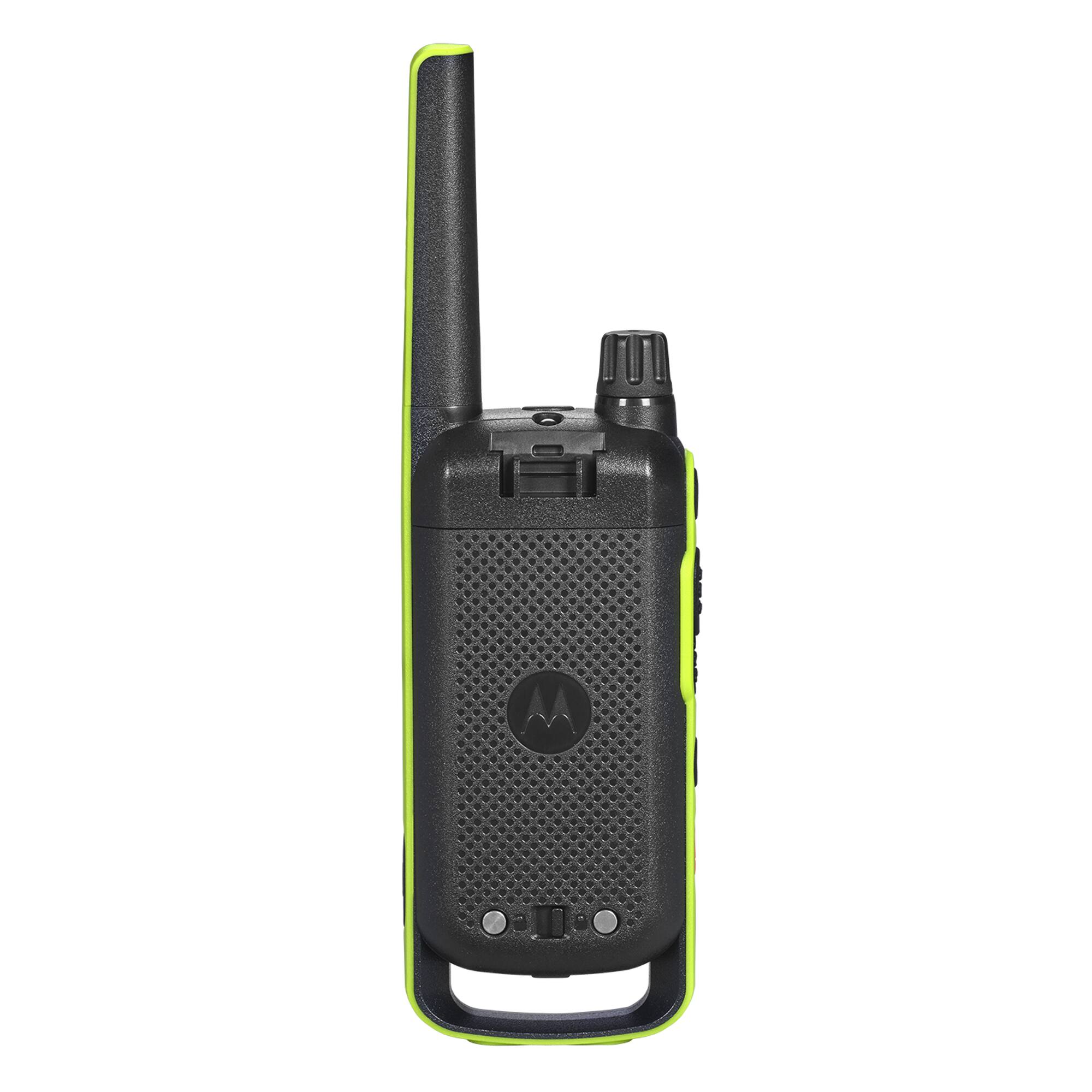Alt View 7. Motorola - Motorola Solutions T803 35 mi. Bluetooth Two-Way Radio Black/Green, 2-Pack with desk charger - Black / Green.