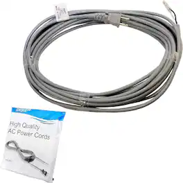 HQRP - AC Power Cord for Dyson DC07 Upright Vacuum Cleaner 905449-04 905449-02 DC-7 Mains Cable DC-07 All Floors - Gray
