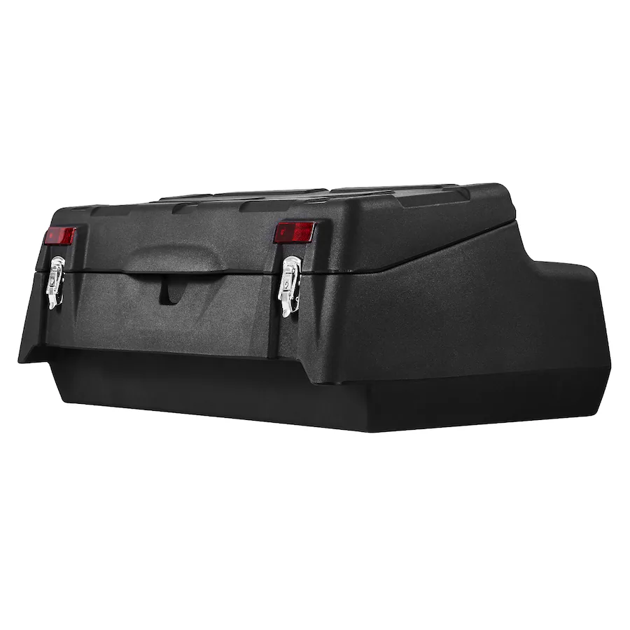 Lockable Rear Box VEVOR ATV Rear Storage Box, 95L ATV Rear Cargo Box with Padded Backrest ...