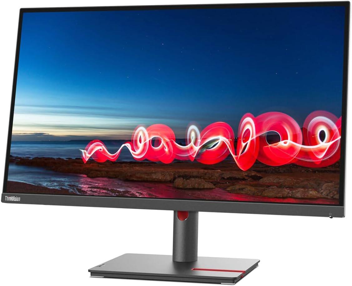 Angle. Lenovo - Lenovo ThinkVision T27i-30 27" Monitor 1920x1080 IPS 60Hz 4ms - Black.