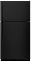 Whirlpool - 20.5 Cu. Ft. Top-Freezer Refrigerator - Black - Front_Zoom