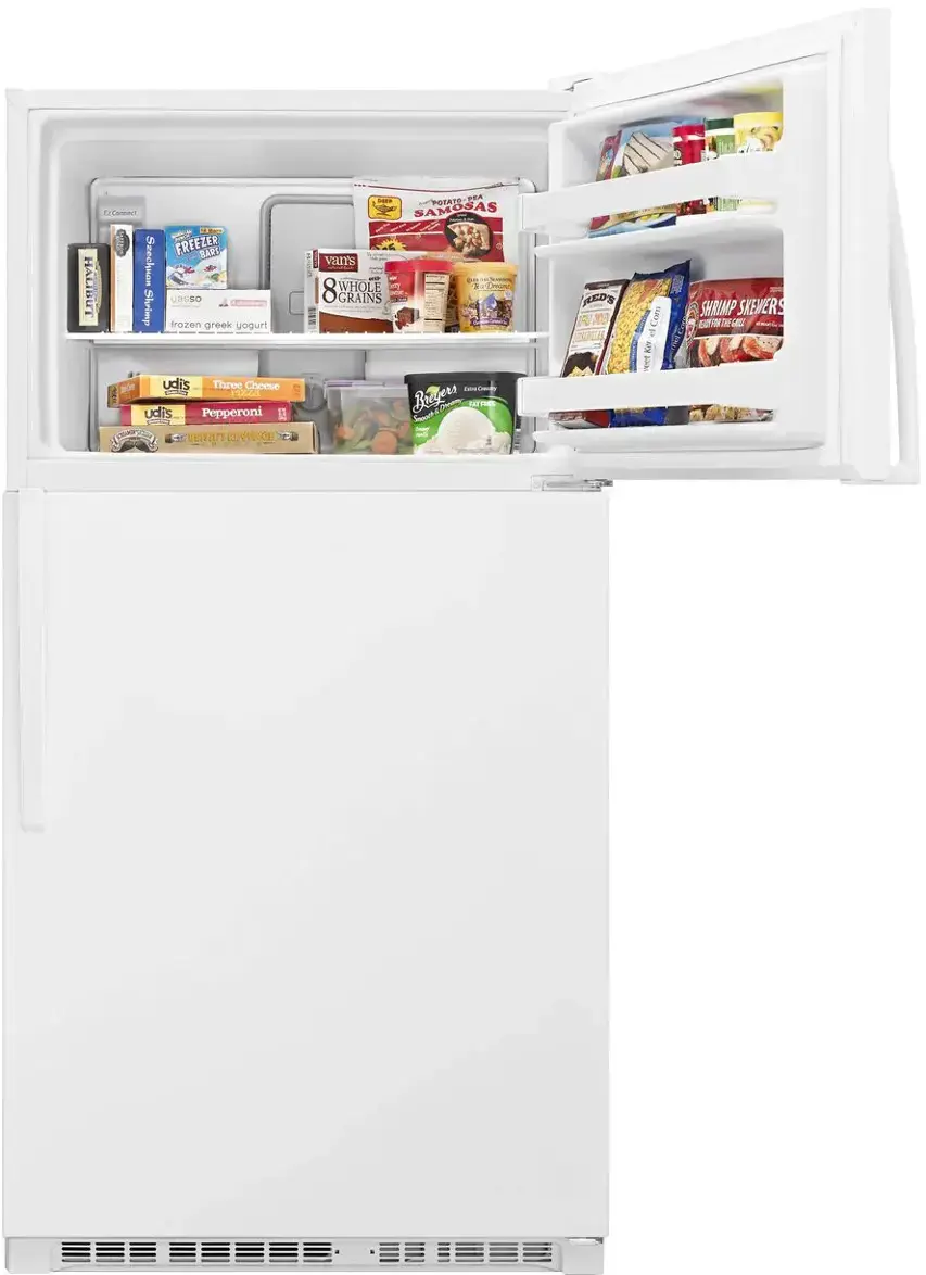 Alt View 2. Whirlpool - 20.5 Cu. Ft. Top-Freezer Refrigerator - White.