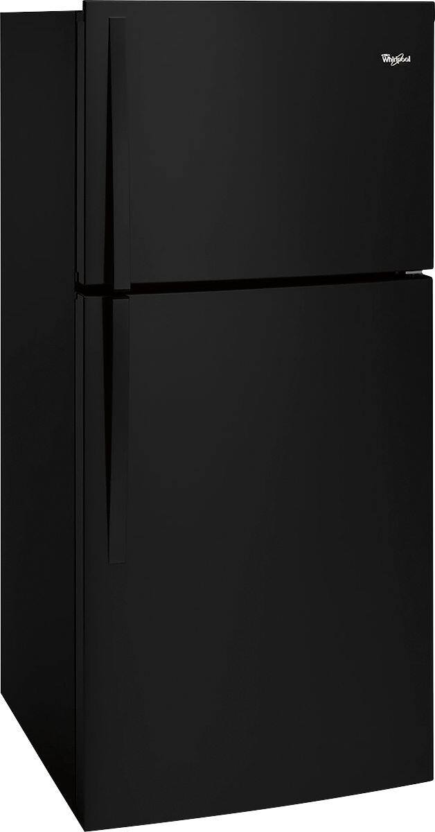 Angle. Whirlpool - 19.3 Cu. Ft. Top-Freezer Refrigerator - Black.