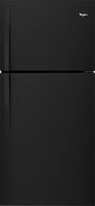 Whirlpool - 19.3 Cu. Ft. Top-Freezer Refrigerator - Black - Front_Standard