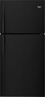 Whirlpool - 19.3 Cu. Ft. Top-Freezer Refrigerator - Black - Front_Zoom