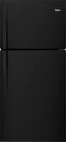 Whirlpool - 19.3 Cu. Ft. Top-Freezer Refrigerator - Black - Front_Zoom