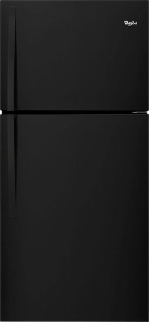Front Zoom. Whirlpool - 19.3 Cu. Ft. Top-Freezer Refrigerator - Black.