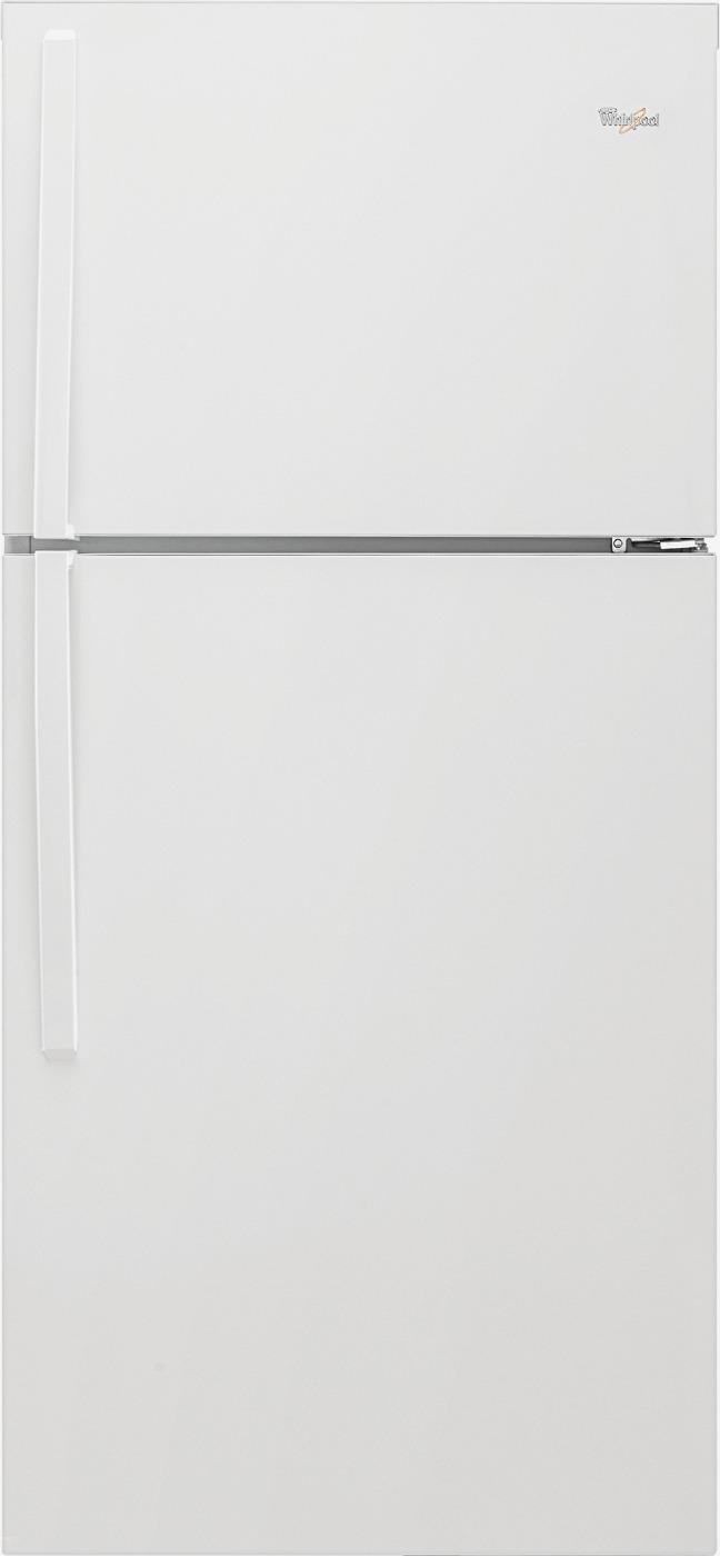 Whirlpool 20.5-cu ft Top-Freezer Refrigerator (White) in the Top