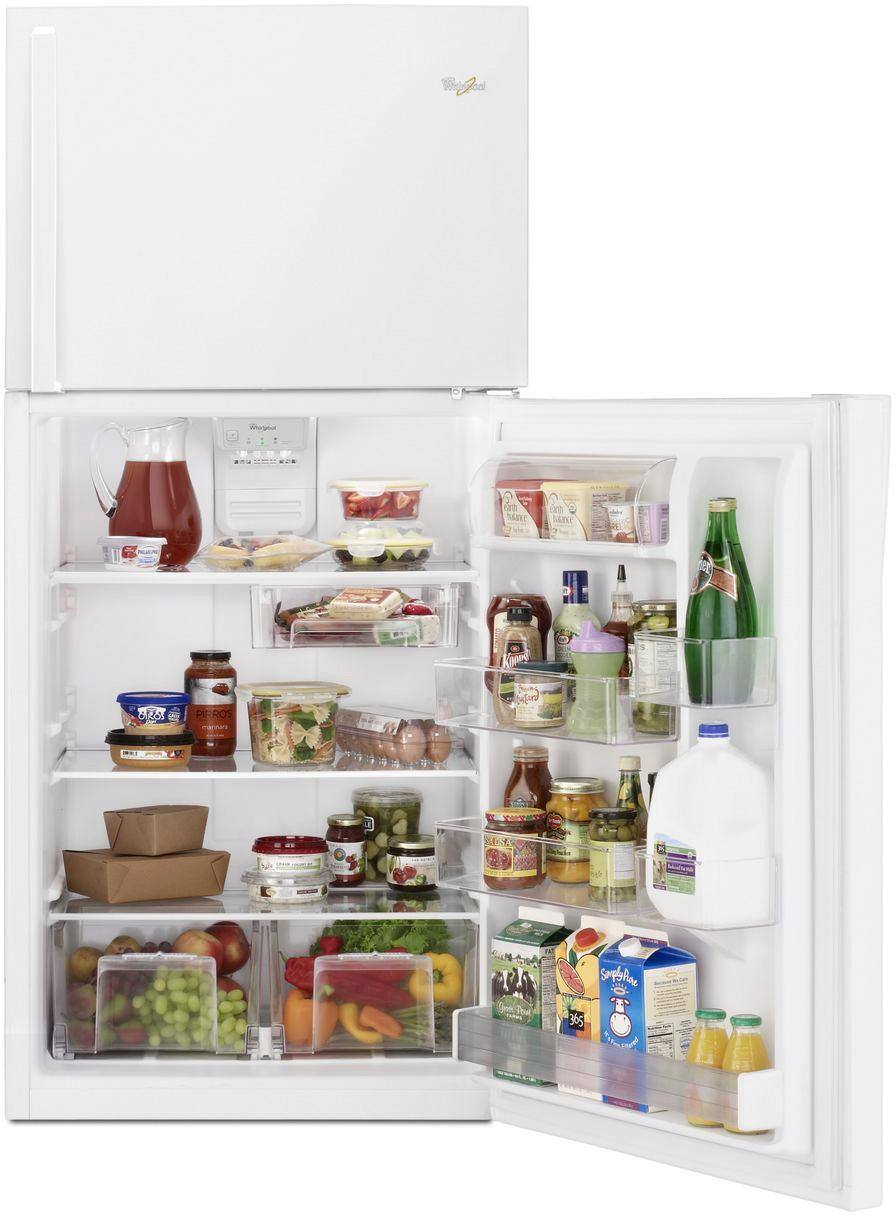 Alt View 11. Whirlpool - 19.3 Cu. Ft. Top-Freezer Refrigerator - White.