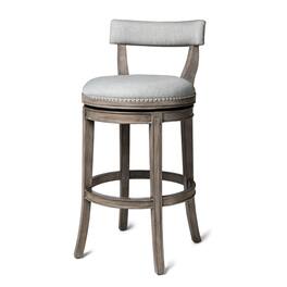 Maven Lane - 31" Alexander Bar Stool Finish with Fabric Upholstery - Reclaimed Oak