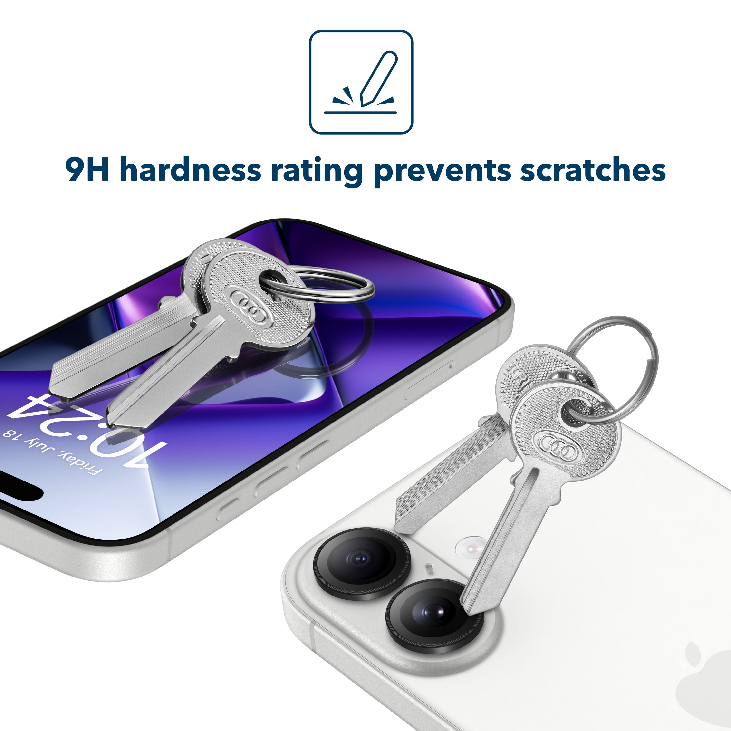 9H hardness rating prevents scratches