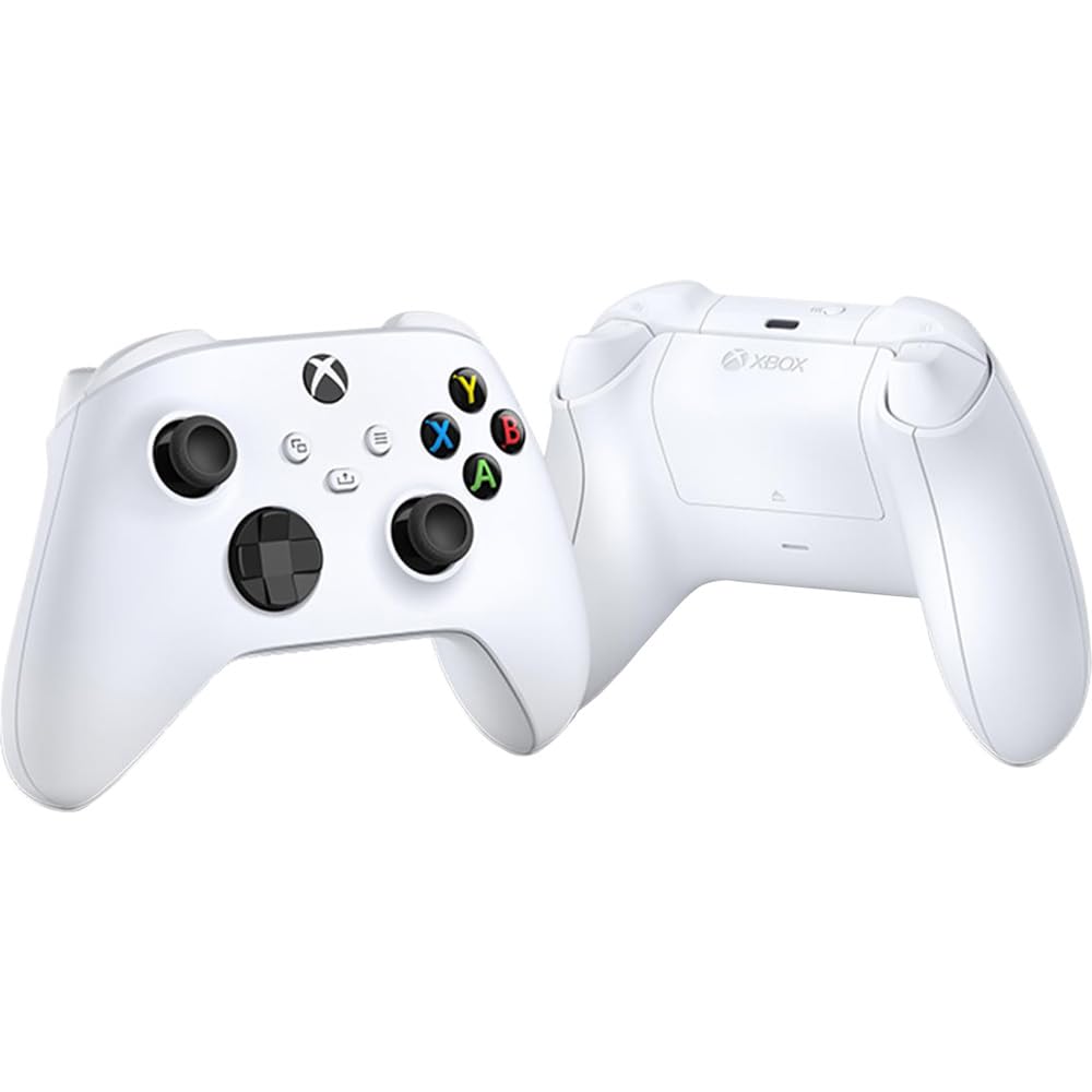 Alt View 4. Microsoft - Microsoft QAS-00007 Wireless Controller Robot in White 2 Pack - Black.