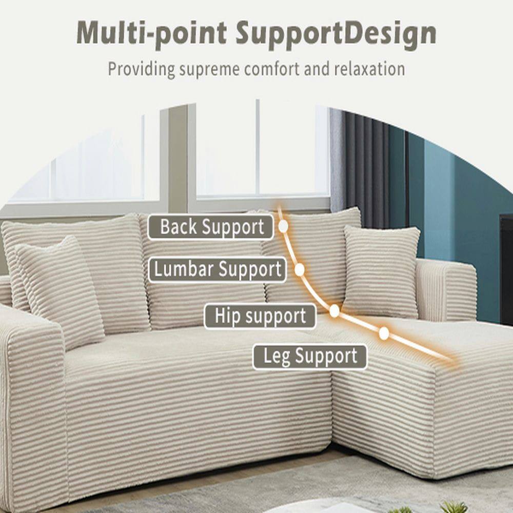 Multi-point Support Design  
Providing supreme comfort and relaxation  

- Back Support  
- Lumbar Support  
- Hip Support  
- Leg Support
