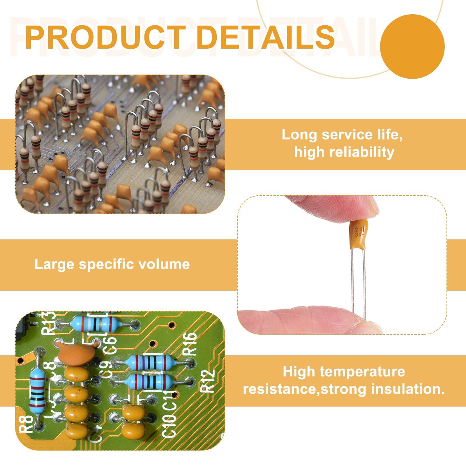 PRODUCT DETAILS

- Long service life, high reliability
- Large specific volume
- High temperature resistance, strong insulation