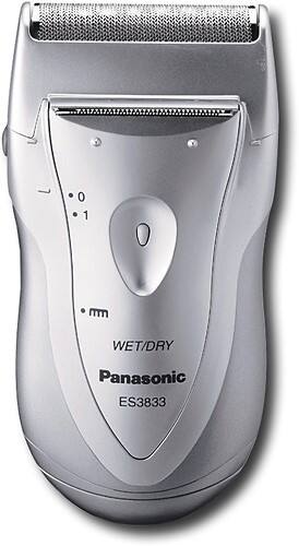 Front Standard. Panasonic - Pro-Curve Travel Electric Shaver - Silver.