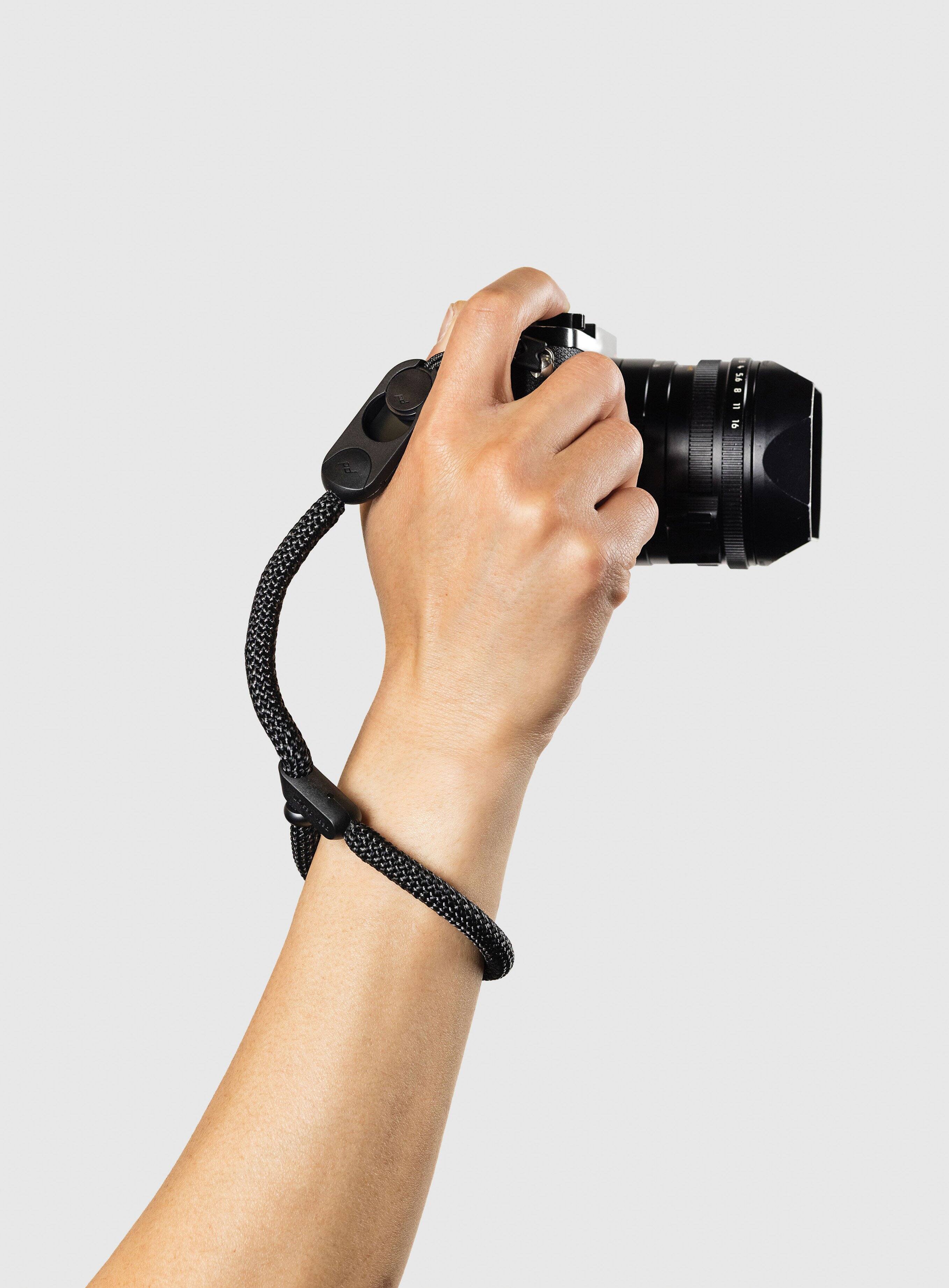 Left. Peak Design - Cuff Rope Camera Wrist Strap - Black.