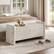 Angle. Pinmoco - Rectangular Corduroy Upholstered Ottoman Bench with Storage - Beige.