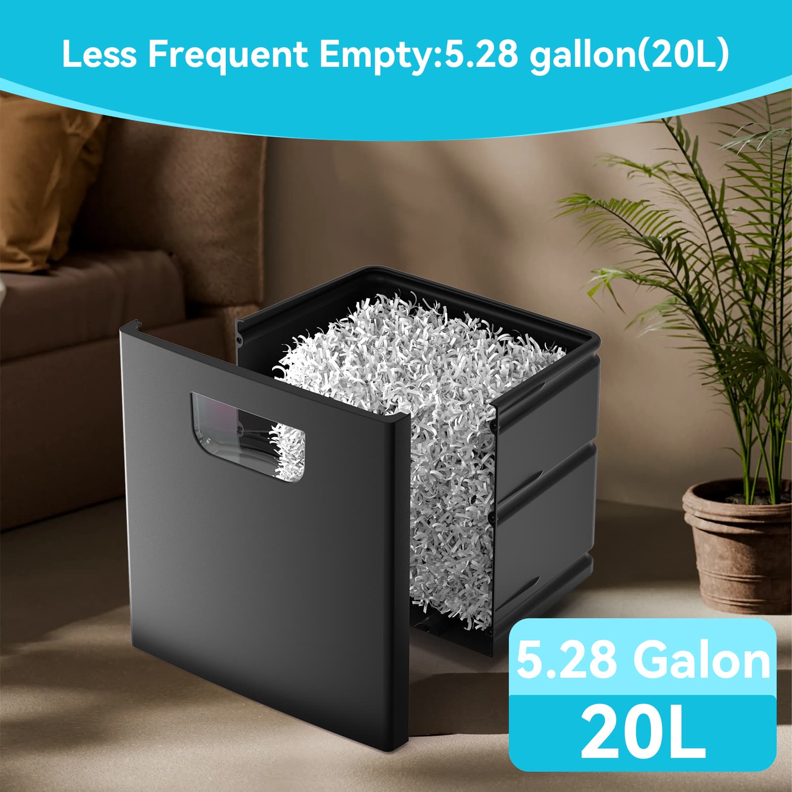 Less Frequent Empty: 5.28 gallon (20L)

5.28 Gallon
20L