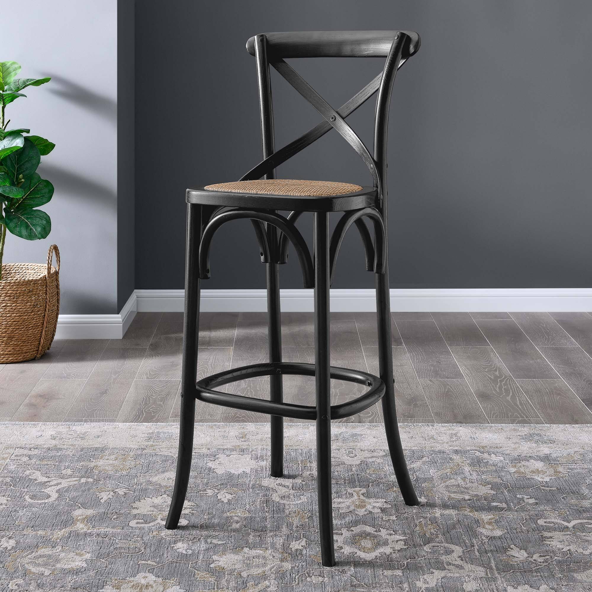 Alt View 5. Modway - Gear Bar Stool by Modway - Black.