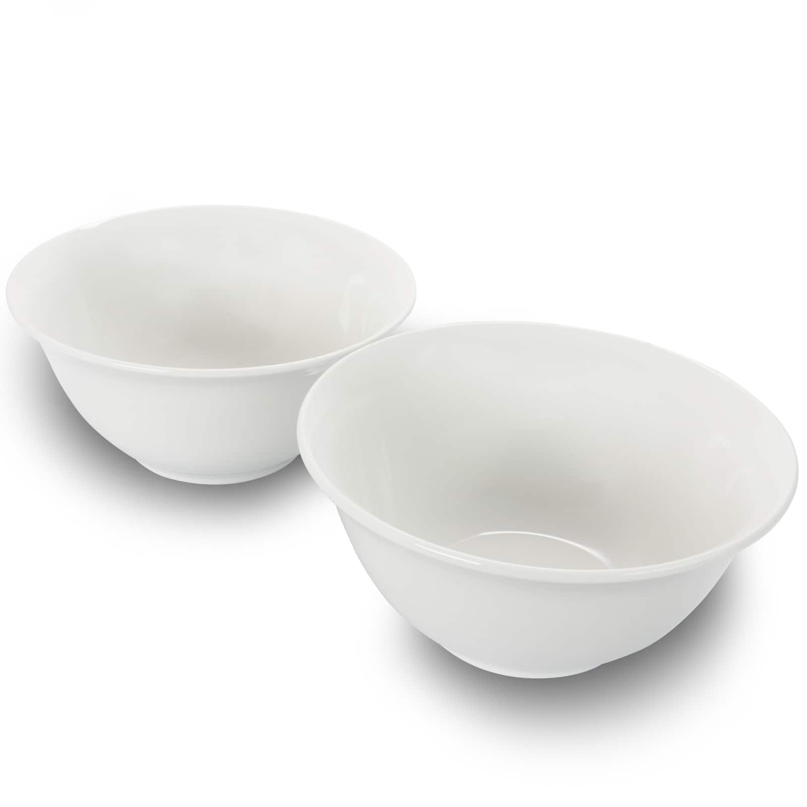 Gibson - Home 2 Piece 7.5 Inch Ceramic All-Purpose Round Bowl Set - White